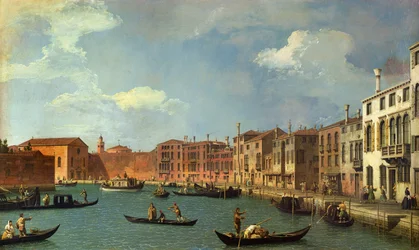 Vy över Santa Chiara-kanalen, Venedig